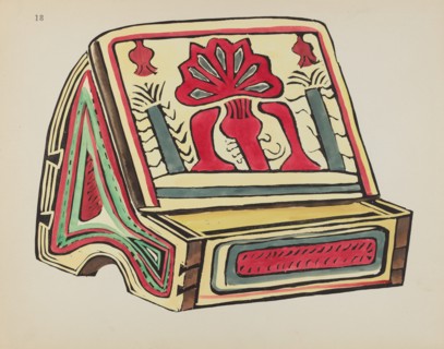 Plate 18: Reading Stand: From Portfolio "Spanish Colonial Designs of New Mexico", 1935/1942. Creator: Unknown.