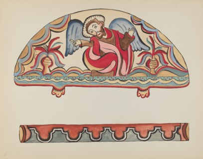 Plate 15: The Creation (Lunette): From Portfolio "Spanish Colonial Designs of New Mexico", 1935/1942 Creator: Unknown.