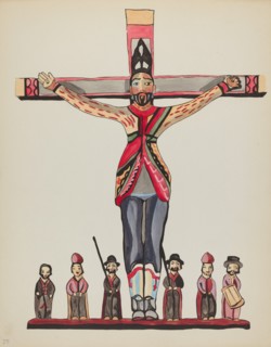 Plate 29: Saint Acacius: From Portfolio "Spanish Colonial Designs of New Mexico", 1935/1942. Creator: Unknown.
