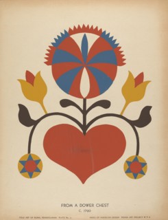 Plate 13: From the Portfolio "Folk Art of Rural Pennsylvania", c. 1939. Creator: Unknown.