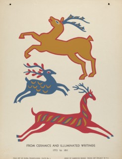 Plate 3: From Portfolio "Folk Art of Rural Pennsylvania", c. 1939. Creator: Unknown.