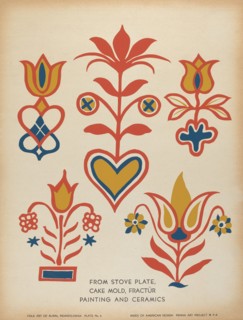 Plate 6: From Portfolio "Folk Art of Rural Pennsylvania", c. 1939. Creator: Unknown.