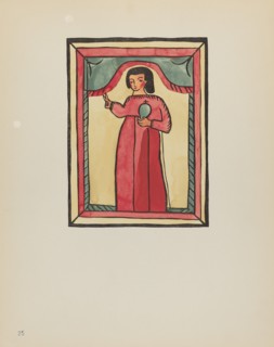 Plate 25: The Lost Child: From Portfolio "Spanish Colonial Designs of New Mexico", 1935/1942. Creator: Unknown.