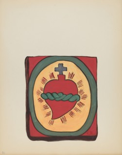 Plate 50: Sacred Heart: From Portfolio "Spanish Colonial Designs of New Mexico", 1935/1942. Creator: Unknown.