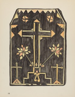 Plate 46: Straw Applique Design: From Portfolio "Spanish Colonial Designs of New Mexico", 1935/1942. Creator: Unknown.