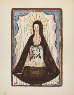 Plate 20: Saint Veronica: From Portfolio "Spanish Colonial Designs of New Mexico", 1935/1942. Creator: Unknown.