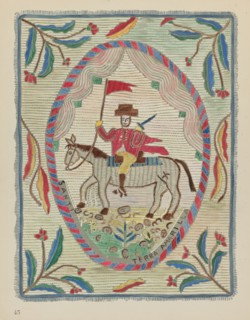 Plate 45: Embroidered Bedspread (St. James): From Portfolio "Spanish Colonial...", 1935/1942. Creator: Unknown.