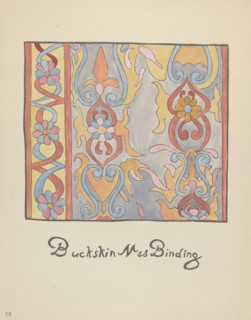 Plate 48: Buckskin Design: From Portfolio "Spanish Colonial Designs of New Mexico", 1935/1942. Creator: Unknown.