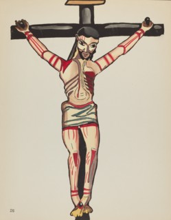 Plate 26: Christ Crucified: From Portfolio "Spanish Colonial Designs of New Mexico", 1935/1942. Creator: Unknown.