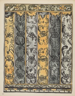 Plate 22: Wall Decoration, Laguna: From Portfolio "Spanish Colonial Designs of New Mexico", 1935/194 Creator: Unknown.