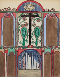 Plate 5: Main Altarpiece, Santa Cruz: From Portfolio "Spanish Colonial Designs of New Mexico", 1935/ Creator: Unknown.