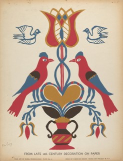 Plate 15: From the Portfolio "Folk Art of Rural Pennsylvania", c. 1939. Creator: Unknown.