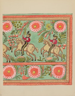 Plate 43: Painted Chest Design: From Portfolio "Spanish Colonial Designs of New Mexico", 1935/1942. Creator: Unknown.