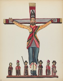 Plate 29: Saint Acacius: From Portfolio "Spanish Colonial Designs of New Mexico", 1935/1942. Creator: Unknown.