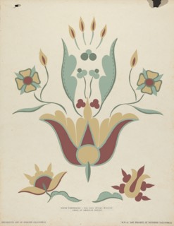 San Luis Obispo Mission Altar Tabernacle From the portfolio "Decorative Art...", 1935/1942. Creator: Unknown.