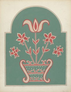 Study for Proposed Portfolio "Decorated Chests of Rural Pennsylvania", 1941. Creator: Unknown.