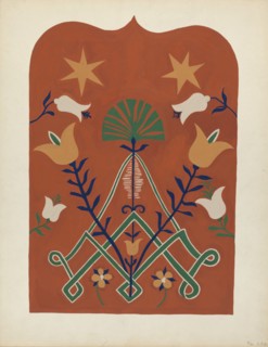 Study for Proposed Portfolio "Decorated Chests of Rural Pennsylvania", 1941. Creator: Unknown.
