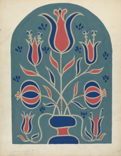 Study for Proposed Portfolio "Decorated Chests of Rural Pennsylvania", 1941. Creator: Unknown.