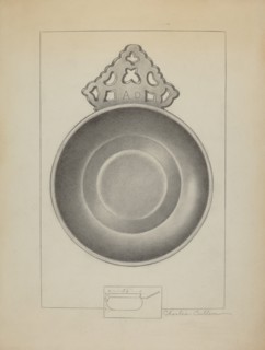 Pewter Porringer, c. 1936. Creator: Charles Cullen.