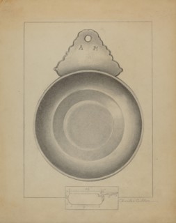 Pewter Porringer, c. 1936. Creator: Charles Cullen.