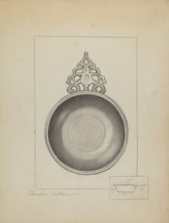 Pewter Porringer, c. 1936. Creator: Charles Cullen.