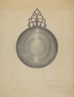 Pewter Porringer, c. 1936. Creator: Charles Cullen.