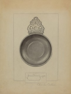 Pewter Porringer, c. 1936. Creator: Charles Cullen.