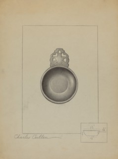 Pewter Porringer, c. 1936. Creator: Charles Cullen.