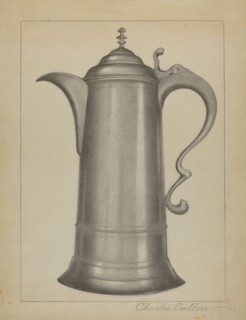 Pewter Flagon, 1936. Creator: Charles Cullen.