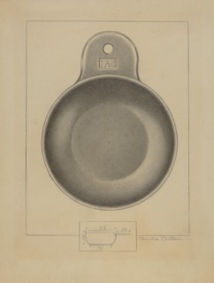 Pewter Porringer, c. 1936. Creator: Charles Cullen.
