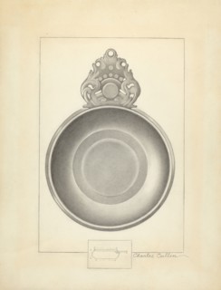 Pewter Porringer, c. 1936. Creator: Charles Cullen.
