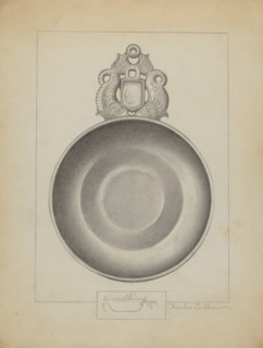 Pewter Porringer, c. 1936. Creator: Charles Cullen.