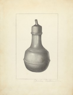 Pewter Nursing Bottle, 1935/1942. Creator: Charles Cullen.