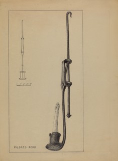 Candle Pendant, c. 1937. Creator: Mildred Ford.
