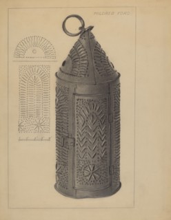 Lantern, c. 1936. Creator: Mildred Ford.