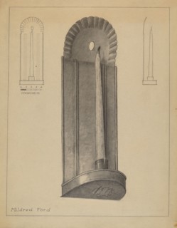 Sconce, 1935/1942. Creator: Mildred Ford.