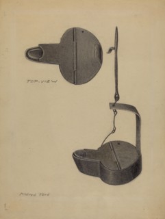Betty Lamp, c. 1937. Creator: Mildred Ford.
