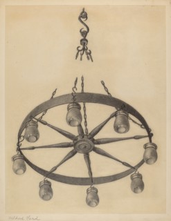 Chandelier, c. 1936. Creator: Mildred Ford.