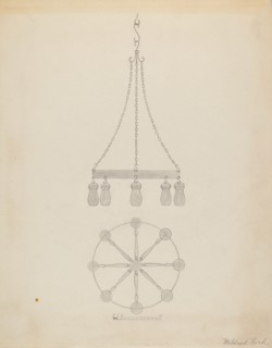 Chandelier, c. 1936. Creator: Mildred Ford.