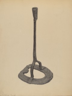 Candle Holder, c. 1938. Creator: Mildred Ford.