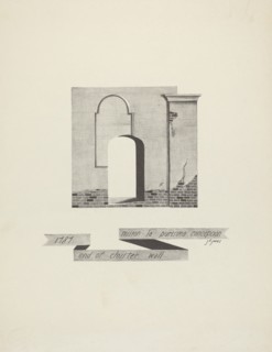 Mision La Purisima Concepcion - End of Cloister Wall, 1935/1942. Creator: James Jones.