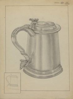 Silver Tankard, c. 1936. Creator: Gordon Sanborn.