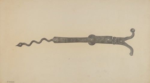 Hinge, c. 1939. Creator: Gordon Sanborn.