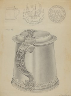 Silver Tankard, c. 1936. Creator: Gordon Sanborn.