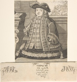 Portrait of Matthias Buchinger (1674-1739), 1709. Creator: Anon.