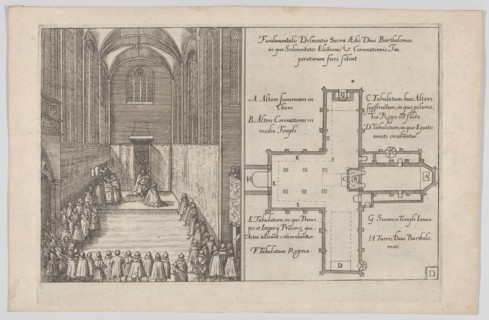 Plate D: Election and Coronation of Emperor Maximilian II, 1612., 1612. Creator: Anon.