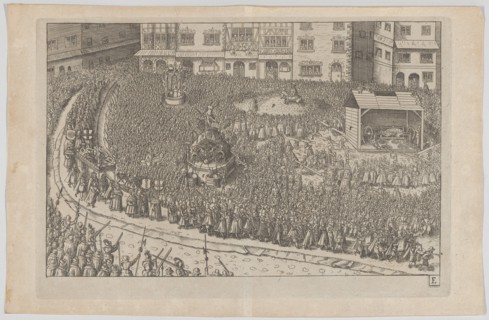 Plate E: Election and Coronation of Emperor Maximilian II, 1612., 1612. Creator: Anon.
