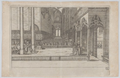 Plate H: Election and Coronation of Emperor Maximilian II, 1612., 1612. Creator: Anon.