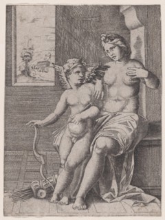 Venus and Eros, ca. 1514-36., ca. 1514-36. Creator: Anon.