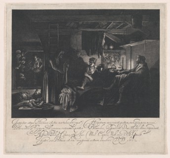 Jupiter and Mercury in the House of Philemon and Baucis, 1612. Creator: Hendrik Goudt.